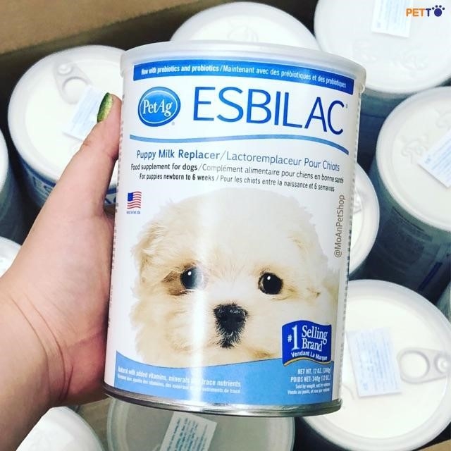 Xuất phát từ Mỹ, sữa nước Esbilac là một sản phẩm chăm sóc động vật rất được ưa chuộng.